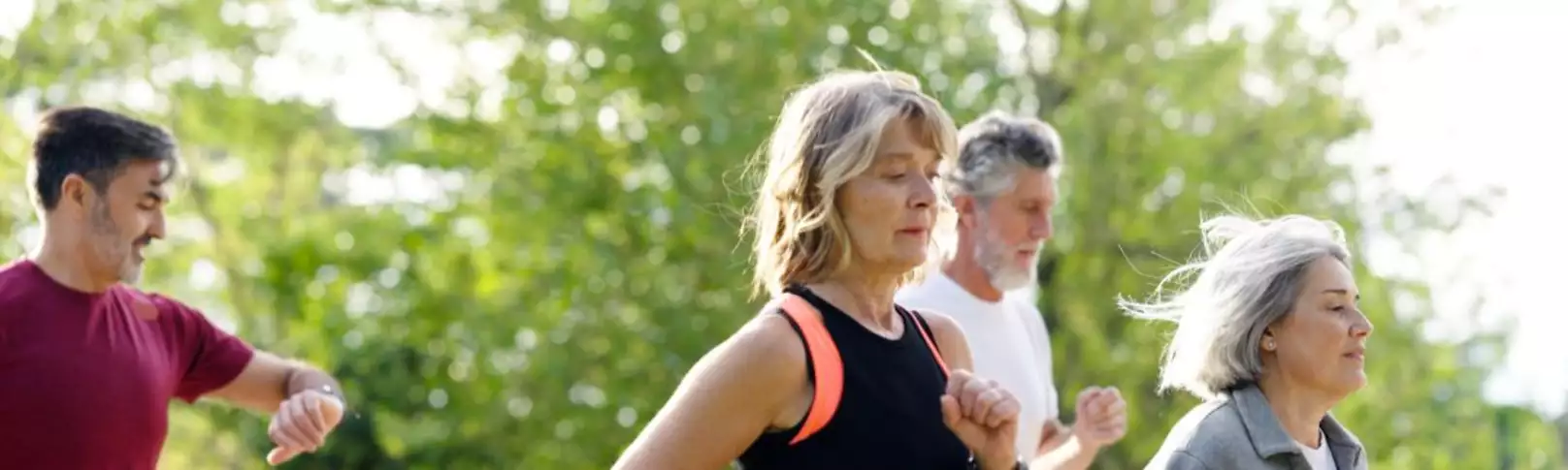 Läufer*innen im Frühling