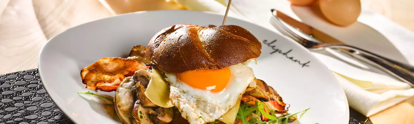 Burger zum Frühstück