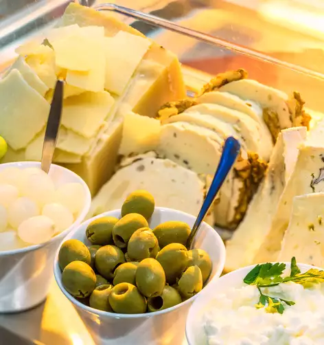 regionales Frühstücksbuffet