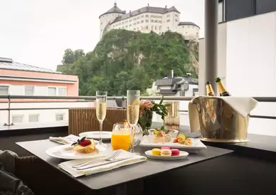 Suite Exclusive mit Blick auf die Festung Kufstein