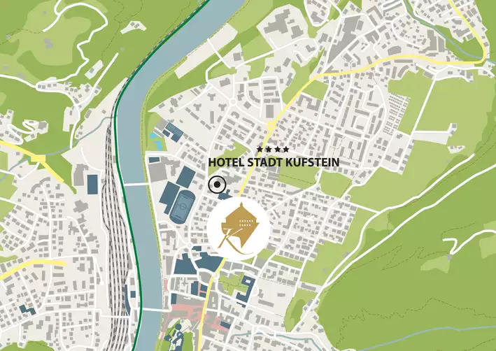 Lage Hotel Stadt Kufstein