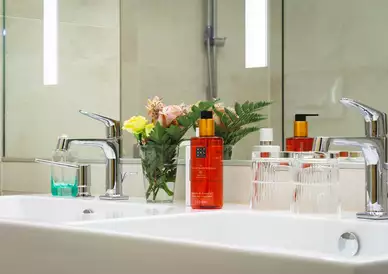 Badezimmer im Hotel Stadt Kufstein